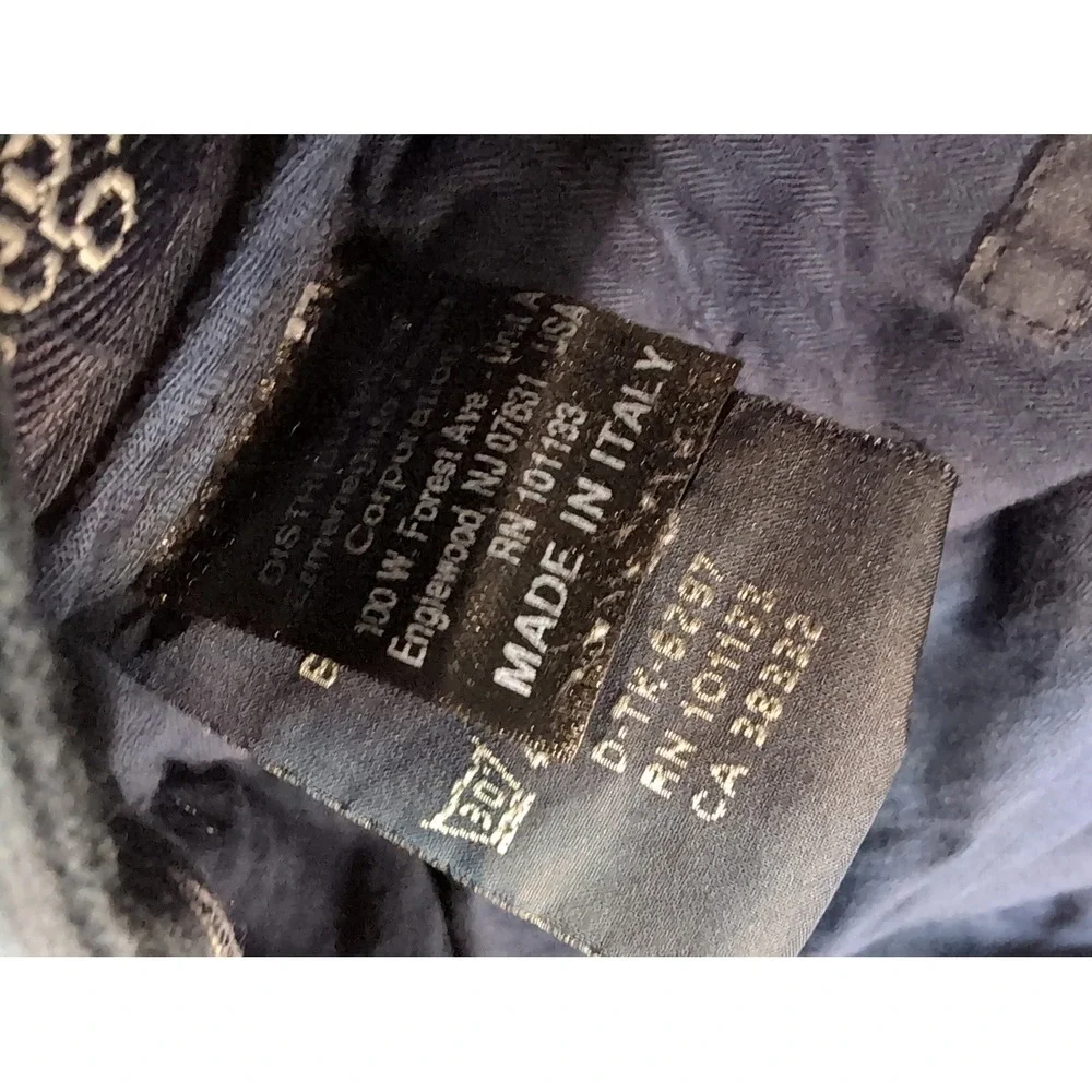 Zegna Sport Mens Dark Gray Cotton Flat Front Casual Dress Pants Italy 33x33‎